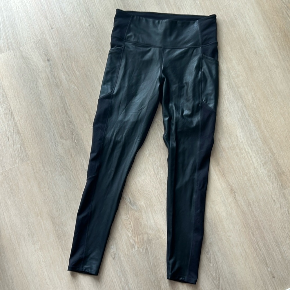 Athleta Mixed Material Leggings